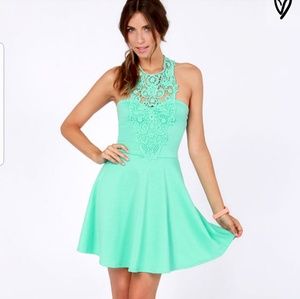 Halter Skater Dress